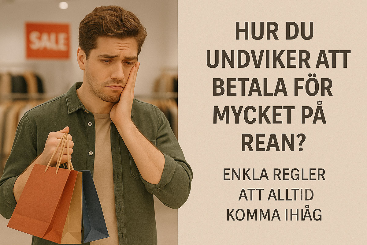 Hur man undviker att betala för mycket under reorna - enkla regler att alltid komma ihåg