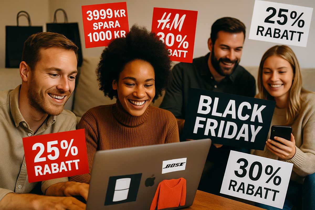 Black Weeks & Black Friday 2025 i Sverige - Erbjudanden, rabattkoder och trender